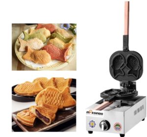 Mesin Kue Waffle Ikan Taiyaki - Gas (TYK02) 1 tokomesin malang