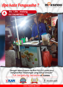 Ice Cream Roll : Mesin Ice Cream Roll Mendatangkan Keuntungan