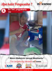 Stik : Mesin Cetak Mie dari Maksindo Memang Sangat Membantu