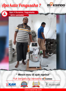 Roti Sahara : Mesin Mixer Spiral Maksindo Bisa Diajak Ngebut