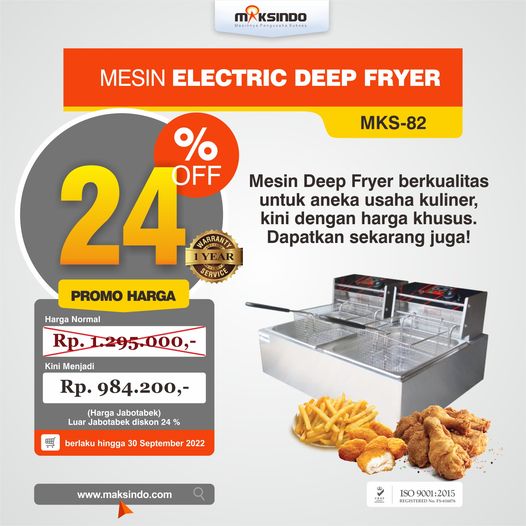 Jual Electric Fryer Listrik MKS-82 di Malang
