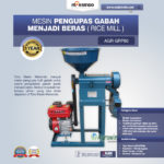 Jual Mesin Pengupas Gabah Menjadi Beras (Rice Mill) AGR-GRP80 di Malang